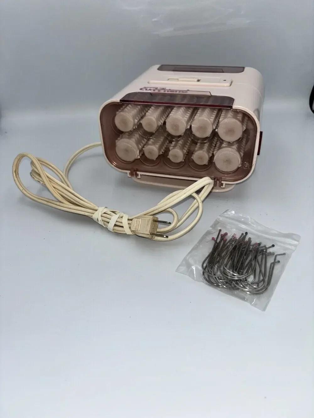 Vtg Norelco Curl Friend HB1632 20 Curlers 3 Sizes Hot Rollers W Clips Tested